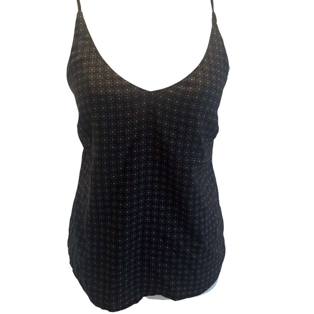 Banana Republic Geometric Print Lined Cami Tank XS Adjustable Straps Boho